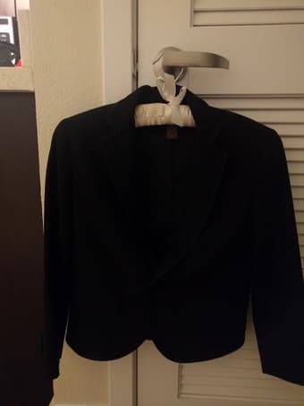 Ralph Lauren Rugby Women's Wool Faille Tuxedo Jacket, Black, Size 0 3