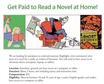 Get paid to read a novel from home 1