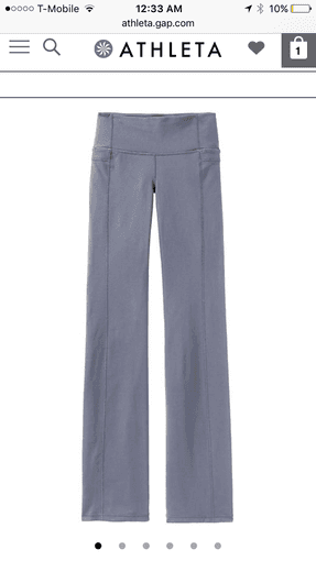 New w/tags: ATHLETA XS straight up pant/grey- $30 1