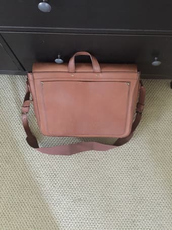 Leather Messenger Bag - Brand New! 3