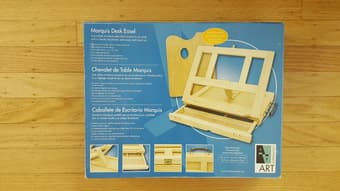 beautiful desk easel - comes with small drawer and free palette - $10 2