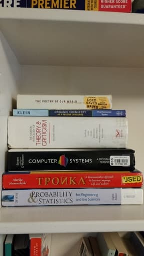 SLAVLANG, COMPLIT 121, Statistics, CHEM 33 - textbooks 1