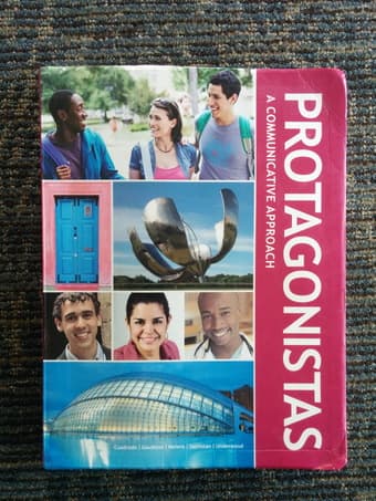 SPANLANG Protagonistas textbook $40 OBO 1