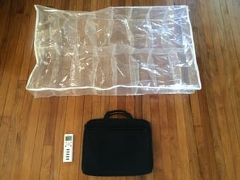 For Sale! Shoe organizer + Laptop Bag + iClicker 1