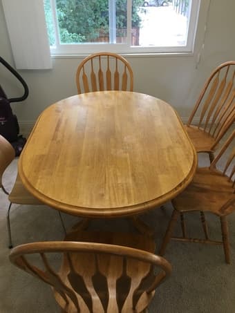 dinner table with 4 chairs 1