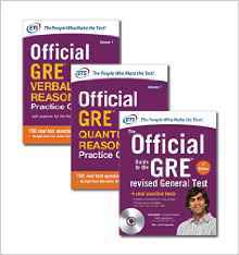 Official GRE, 3 book  (brand new), $28 1