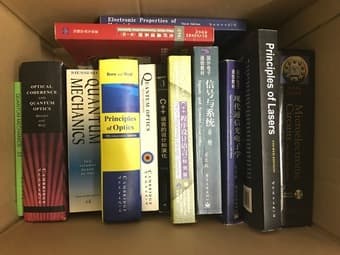 Various graduate textbooks in optics/physics/EE 1