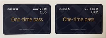 United Airlines Club Passes $40/2 1