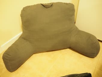 Back rest pillow with arms 1