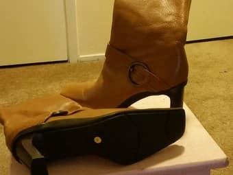 Anne Klein Leather Boots 4