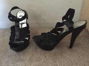 size 7 6" heels, rarely worn - $20 1