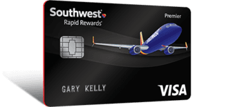 50,000 mile bonus with Southwest Premier card (RapidRewards miles) 1
