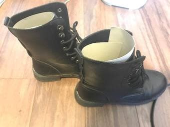 Selling black combat boots 2