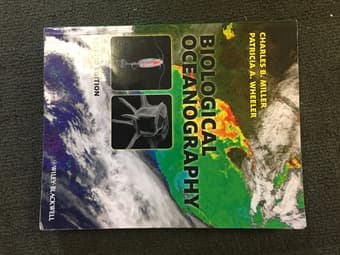 Biological Oceanography book, EarthSys151 1