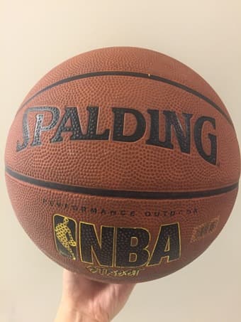 $5 Spalding NBA Street Outdoor Basketball, Official Size 7 (29.5") - $ 1