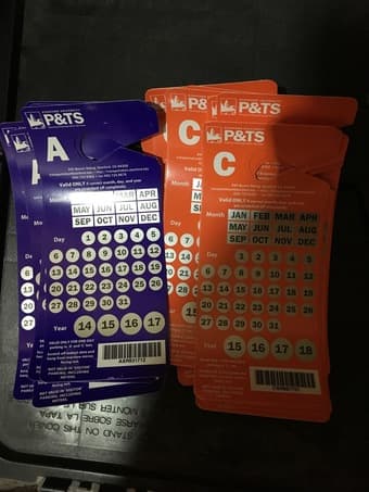 13C and 5A parking tickets - normal price 120 1