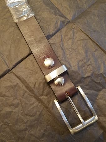 Full-grain leather belts - size 36 1