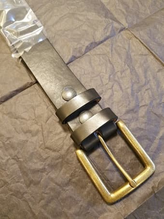 Full-grain leather belts - size 36 3