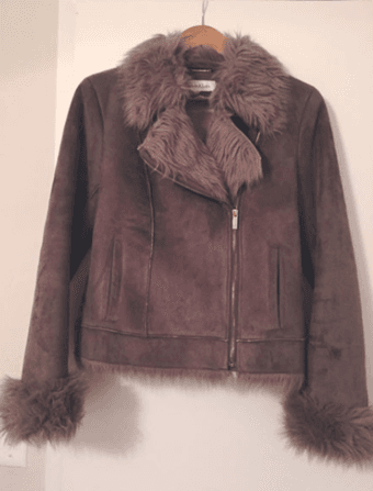 Calvin Klein faux fur jacket 1