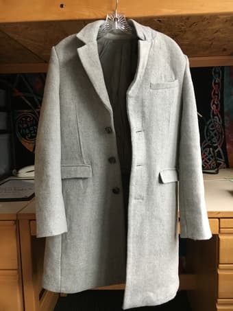 Black Kaviar Overcoat (Grey) - SMALL 3