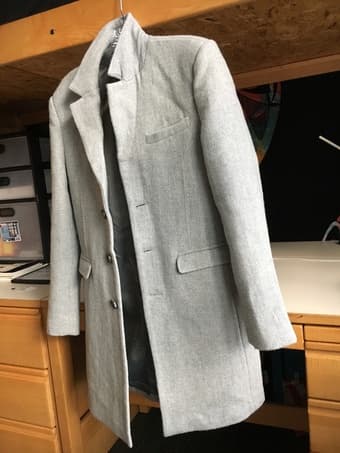 Black Kaviar Overcoat (Grey) - SMALL 4