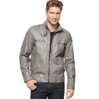 Calvin Klein faux leather jacket 2