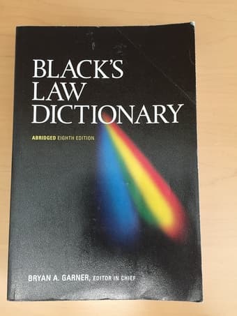 Black's Law Dictionary 1