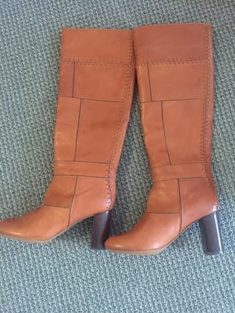 Chloe Leather 37.5 Knee Boots 2