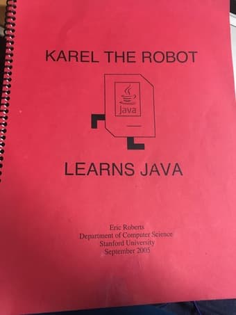 CS106A Karel The Robot booklet for rent 1