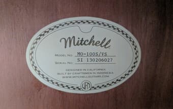 Selling Mitchell MO100S-VS guitar 3