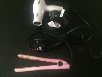 hair straightener and hair dryer 1