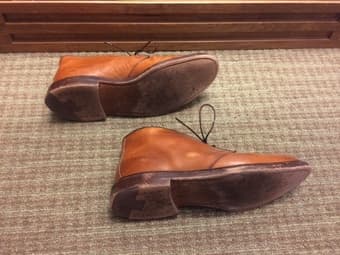 Ralph Lauren men's genuine leather chukka boots (brown, size 7.5 to 8) 2