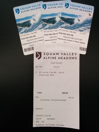 Squaw Lift Ticket 1