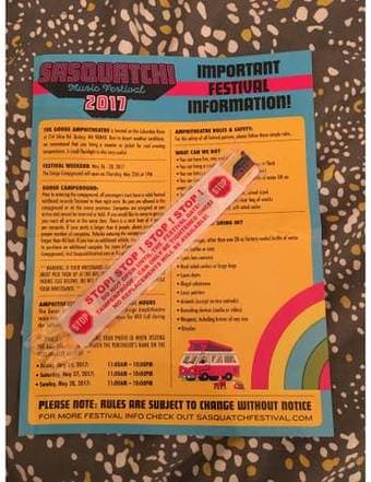 (1) Sasquatch Music Festival 3 Day Pass 1