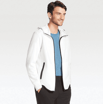 BRAND NEW White UNIQLO Full-Zip Hoodie 1