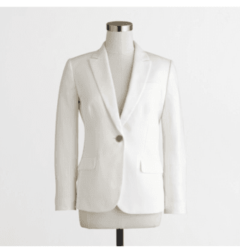 J. Crew white summer blazer- classy. size 2 1