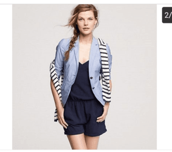 J. Crew summer nautical blazer sz. 4 2