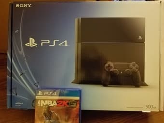 Playstation 4 with NBA 2K15 game, NEW never opened 1