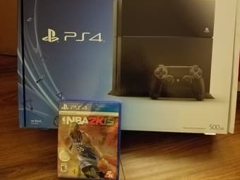 Playstation 4 with NBA 2K15 game, NEW never opened 2