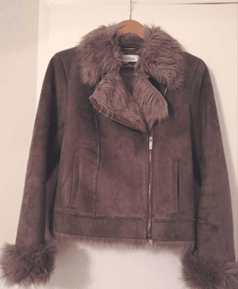 Calvin Klein faux fur jacket 1
