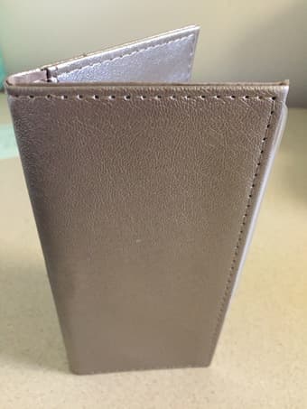 NEW Metallic bronze card holder wallet 1