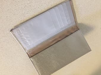 NEW Metallic bronze card holder wallet 2