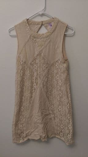 Dress from Francesca's (size medium, cream-colored, lace) 1