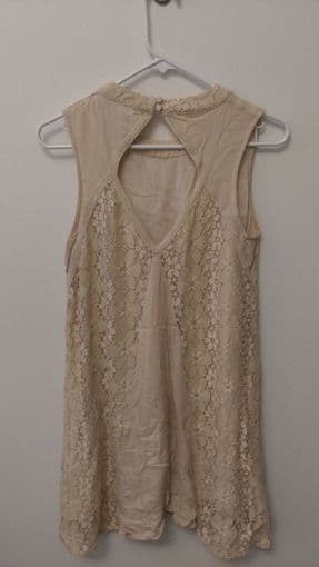 Dress from Francesca's (size medium, cream-colored, lace) 2