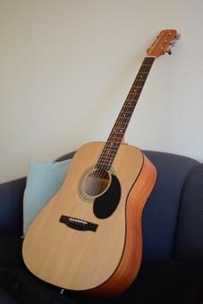 $40 new guitar comes with case and book. 1