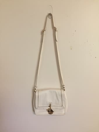 Juicy Couture White Messenger Bag 1