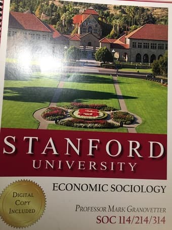SOC 114/214/314 Economic Sociology Course Reader 1