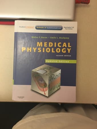 Human physiology txt book boron medical physiology 1