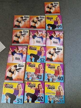 Sell 16 turbo kick dvds+cds 1