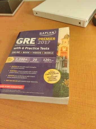 GRE prep book + flashdards 1